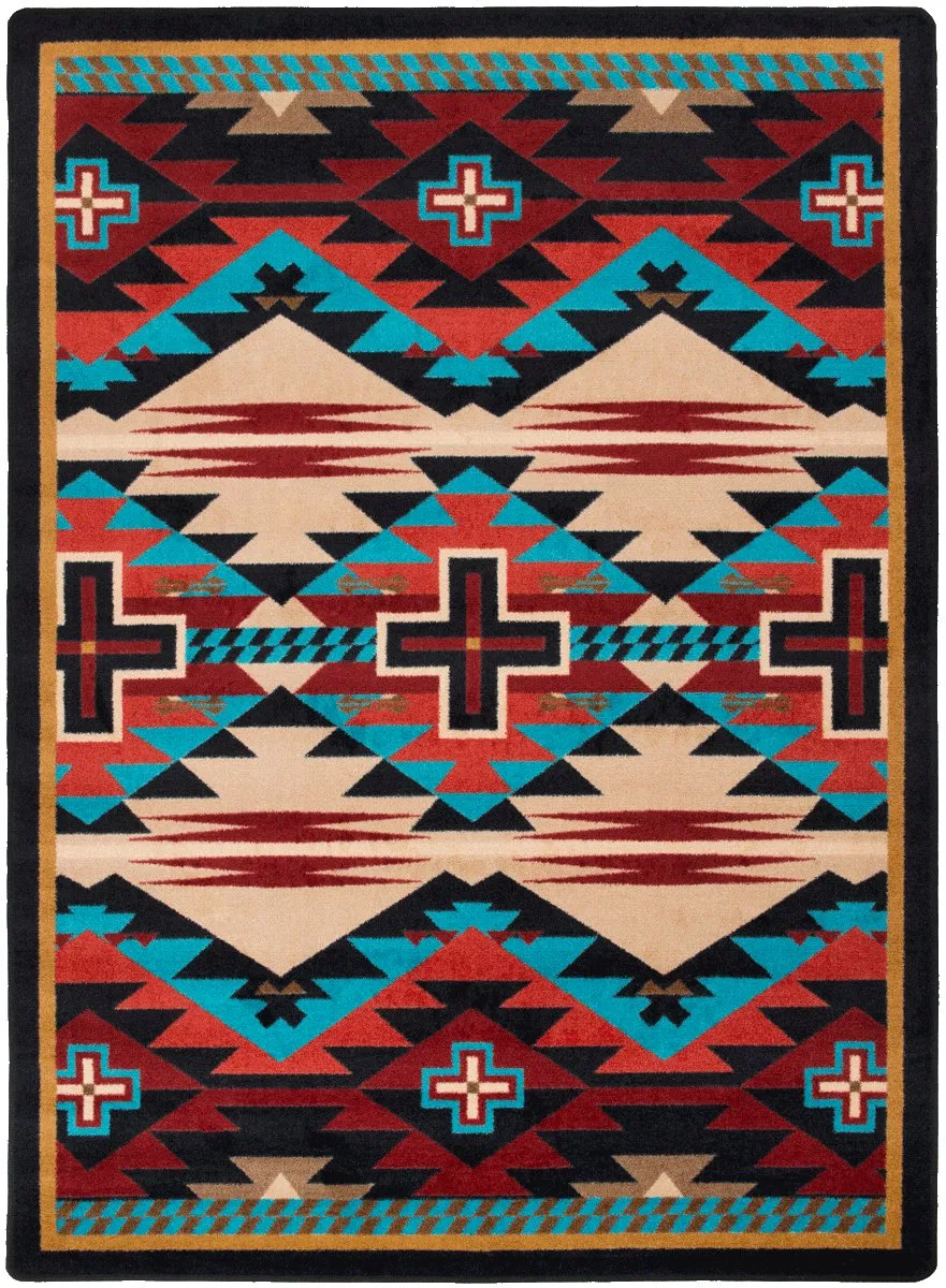 Rustic Cross Southwest Rugs in Several Colors