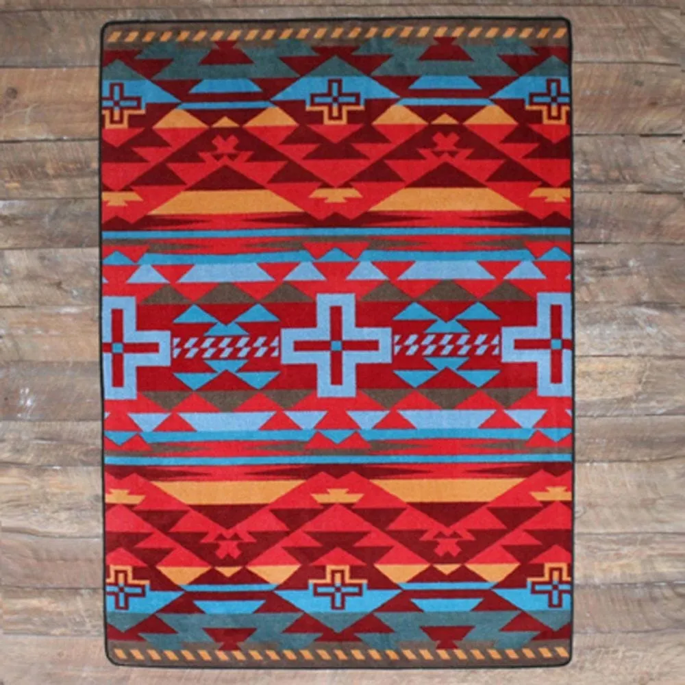Rustic Cross Southwest Rugs in Several Colors