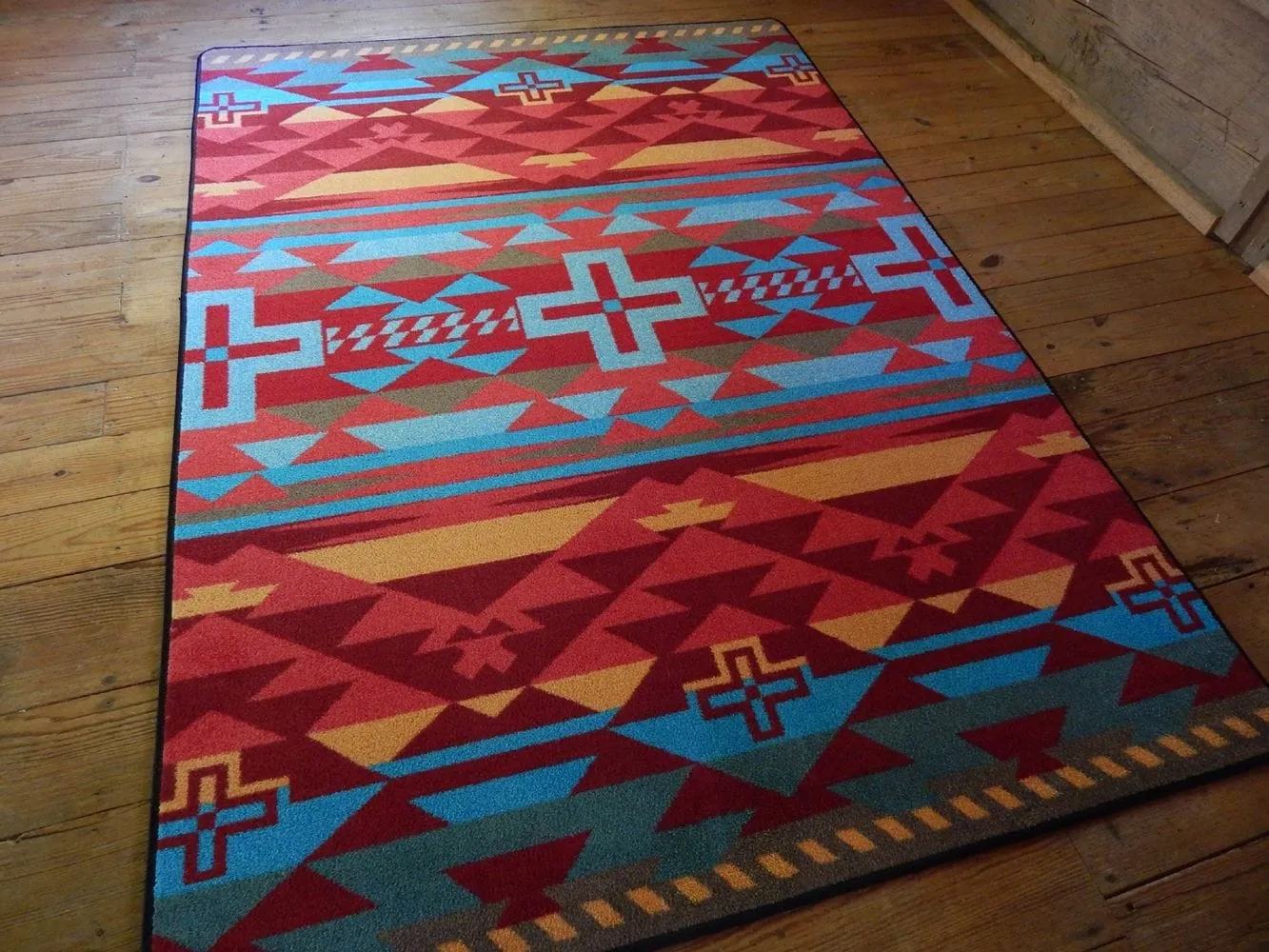 Rustic Cross Southwest Rugs in Several Colors