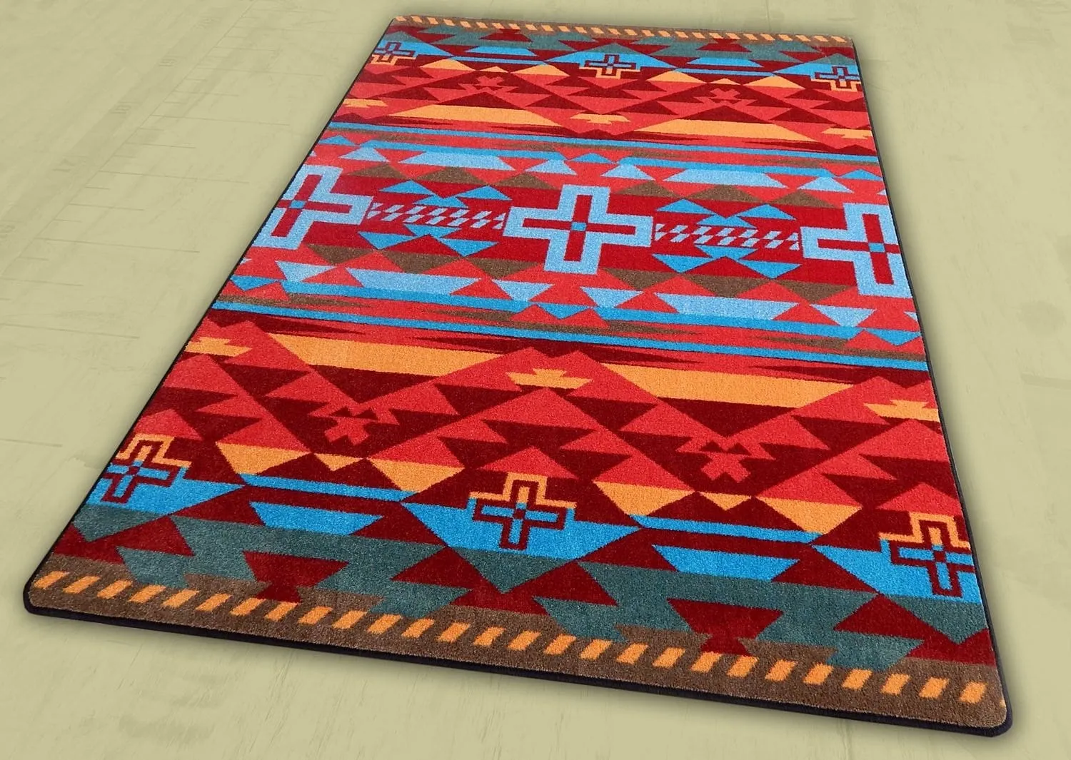 Rustic Cross Southwest Rugs in Several Colors