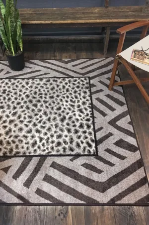 Saharan Roots Leopard Area Rugs & Runner serving tray, cheese board
