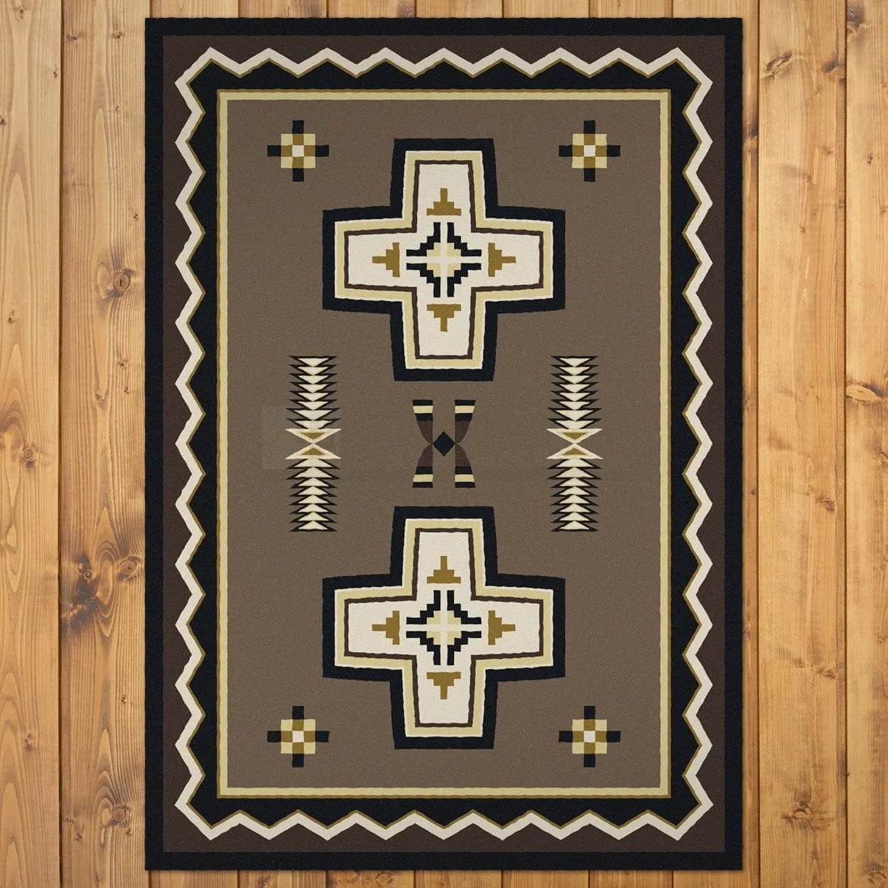Saint Cross Taupe Rugs & Runners