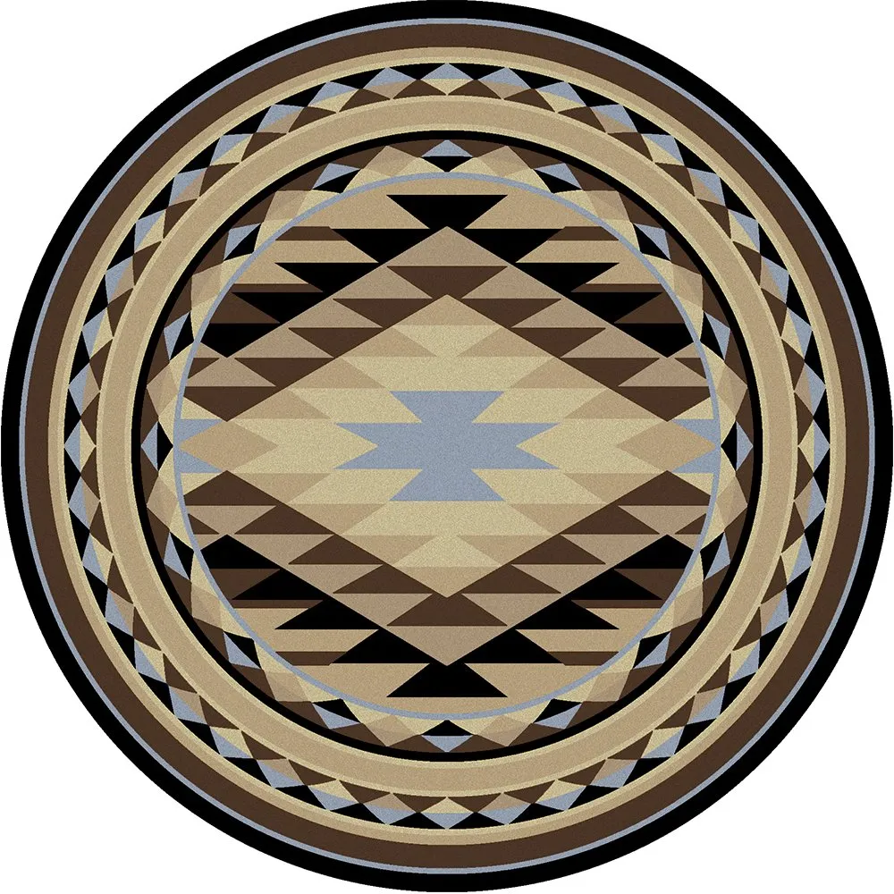Sallisaw Southwest Area Rugs - Blue