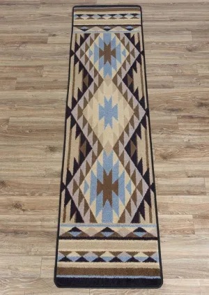 Sallisaw Southwest Area Rugs - Blue serving tray, cheese board