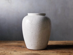 Santorini Urn in White