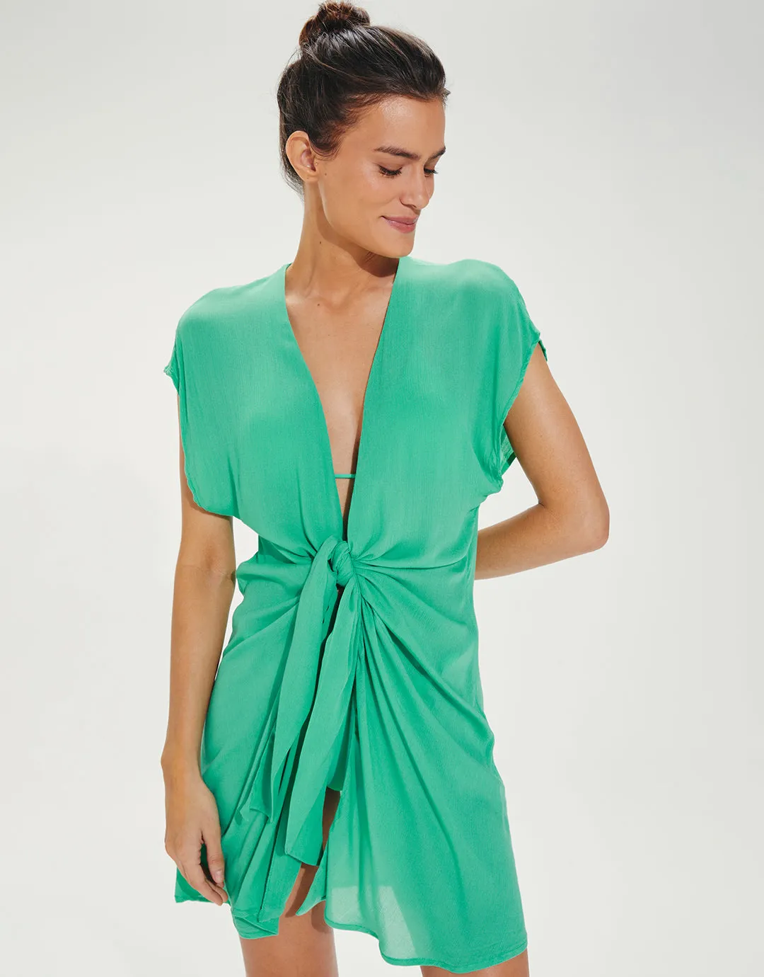 Sasha Short Cover Up - Green