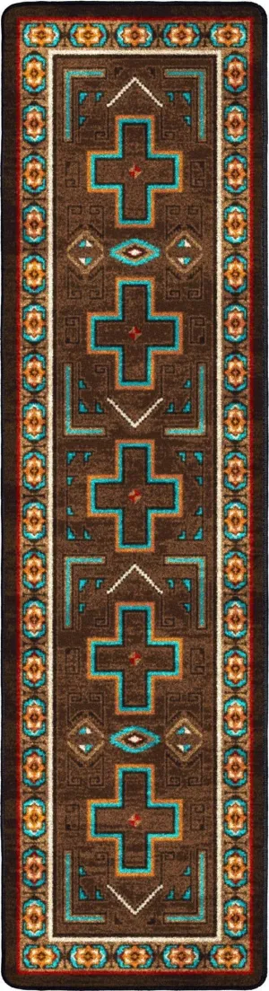 Sawtooth Southwestern Floor Runner folding guest bed, rollaway bed