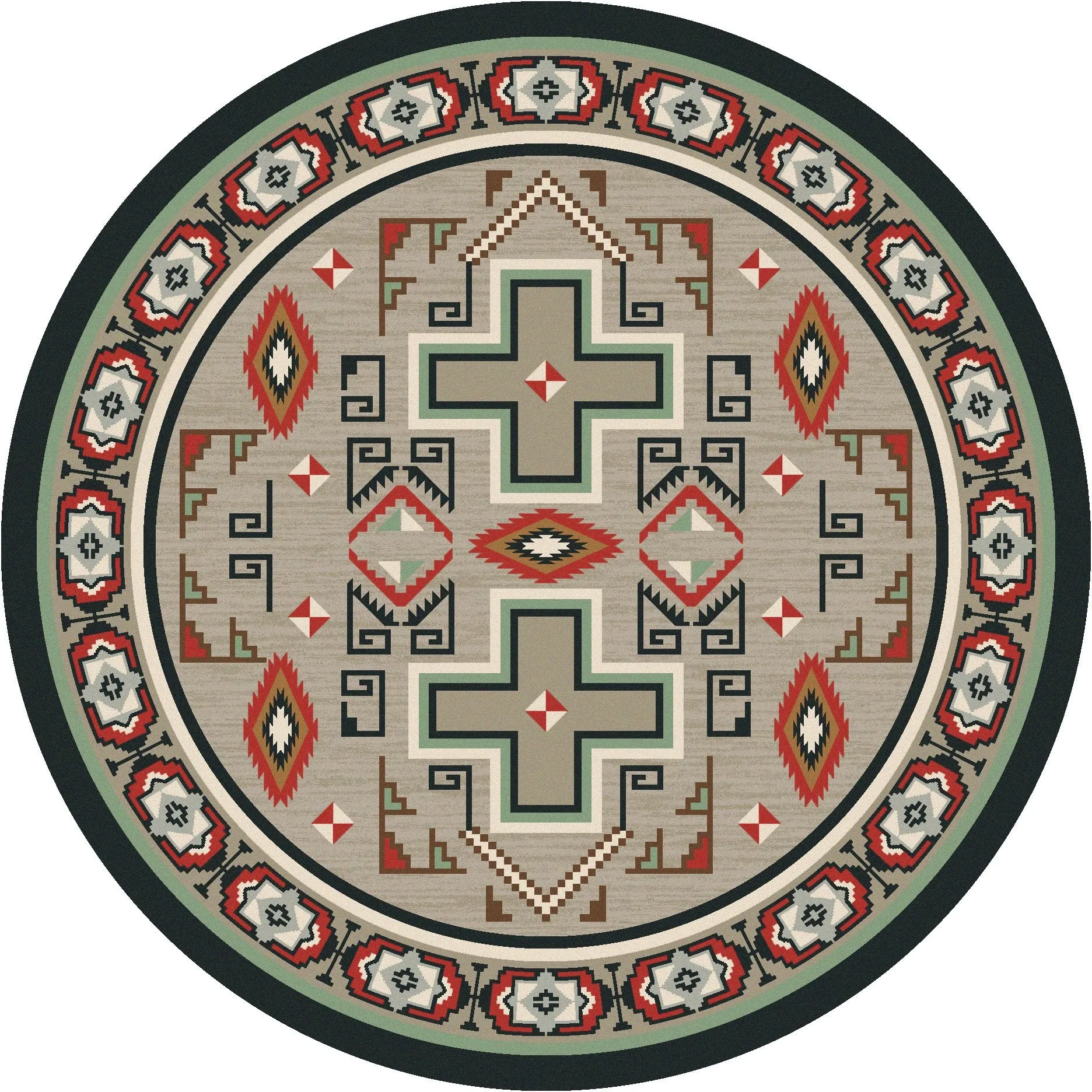 Sawtooth Western Area Rug