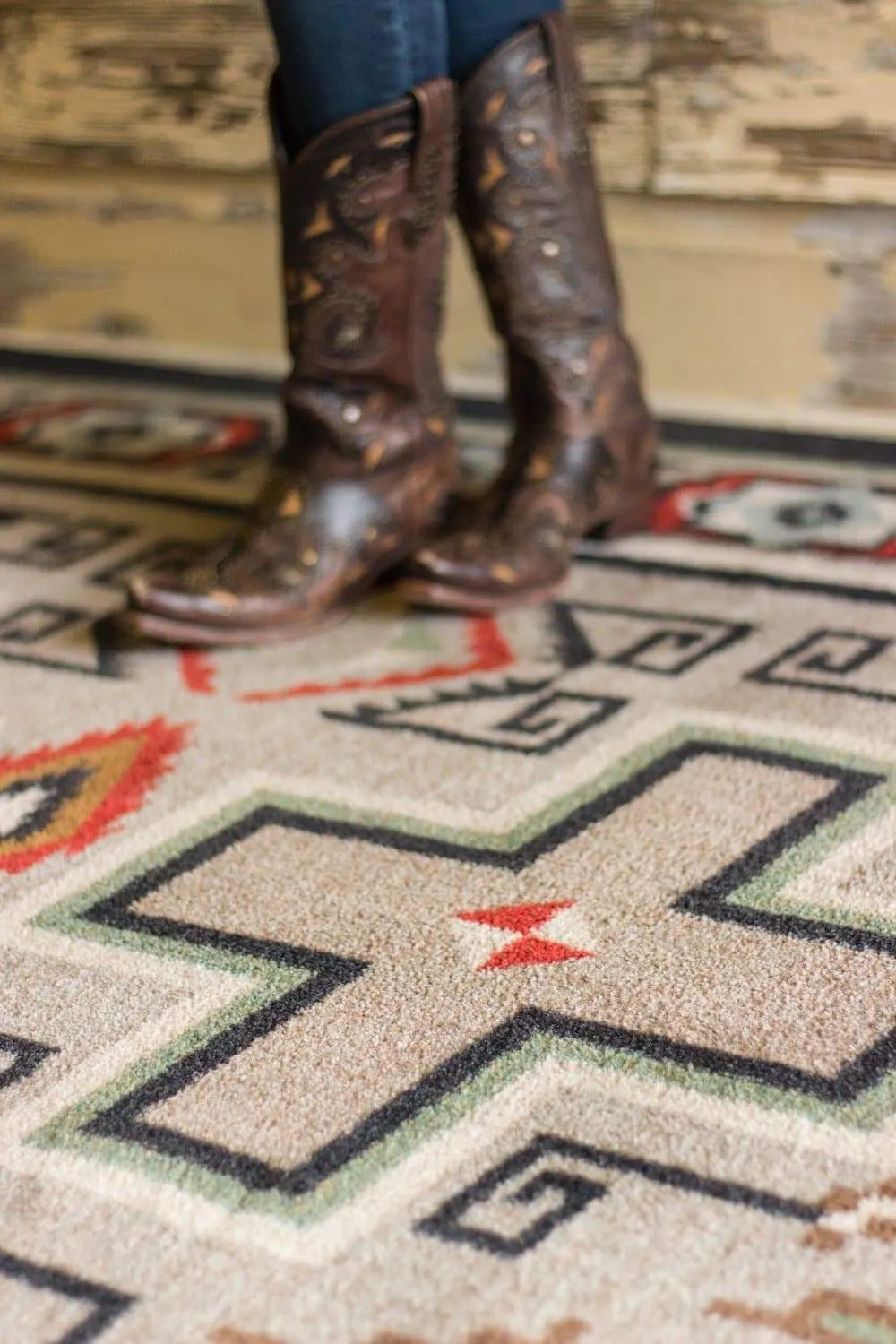 Sawtooth Western Area Rug