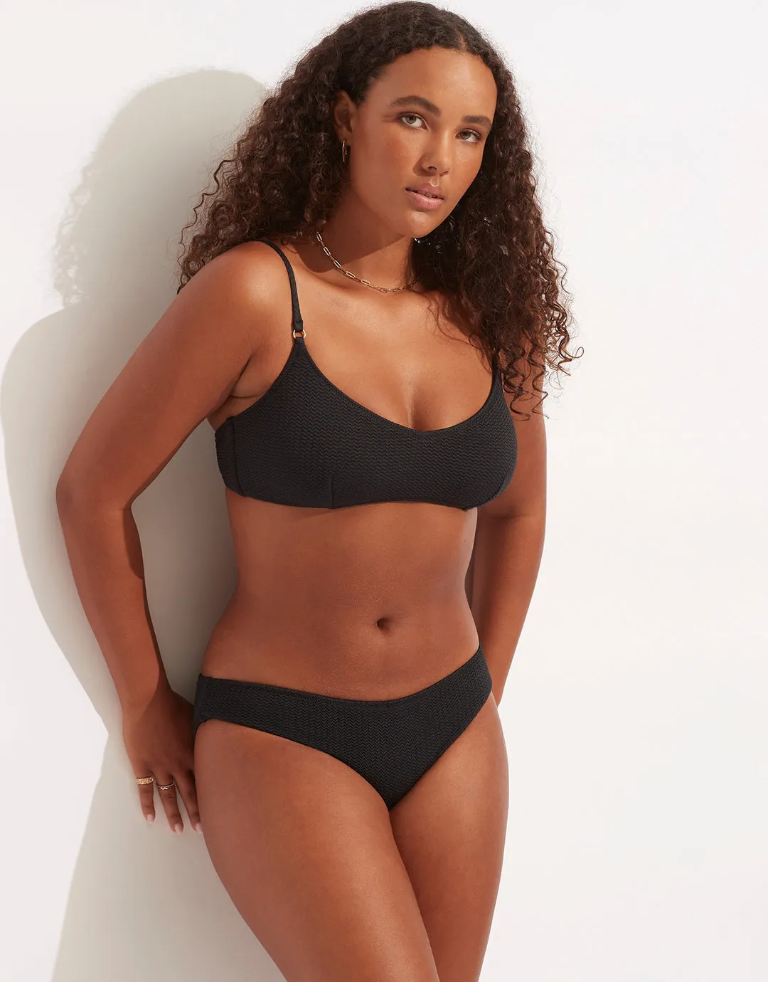 Sea Dive Hipster Bikini Pant - Black