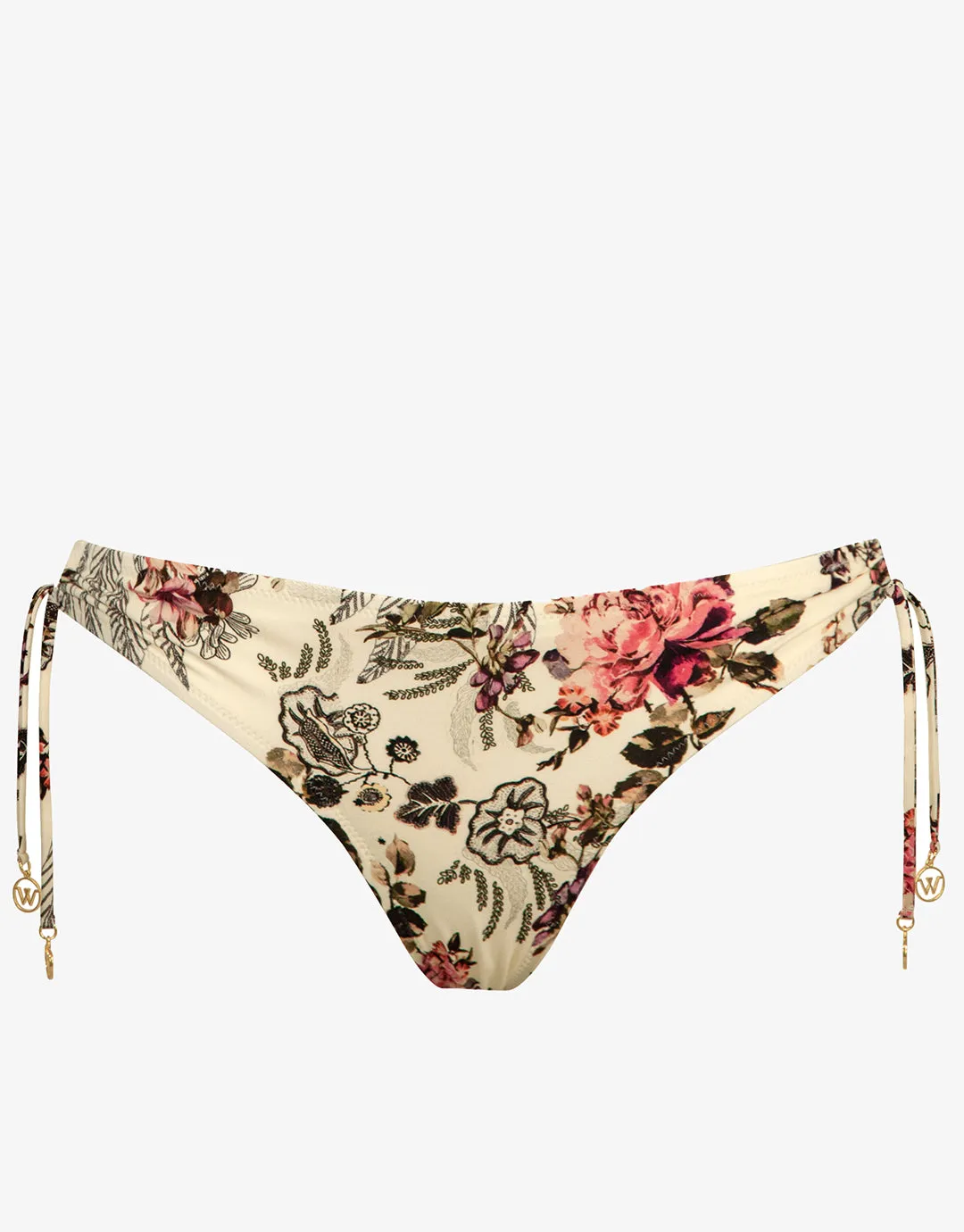 Secret Garden Looped Side Bikini Pant - Sunfaded Florals