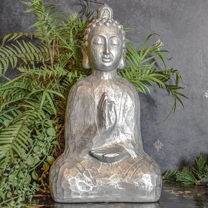 Serene Silver Buddha Statue kitchen essentials, utensils set