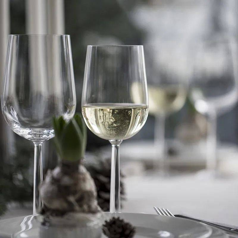 Set of 2 White Wine Glasses, 450ml, Clear ceramic platter, appetizer tray