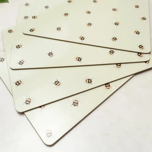 Set of 4 Bee Placemats kitchen essentials, utensils set