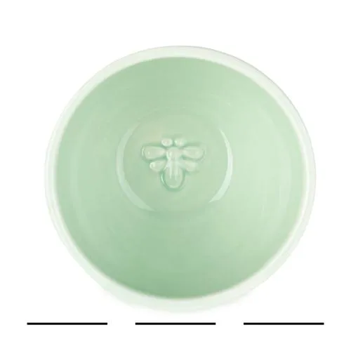 Set of Three Ceramic Nibble Bowls with Bee Detail