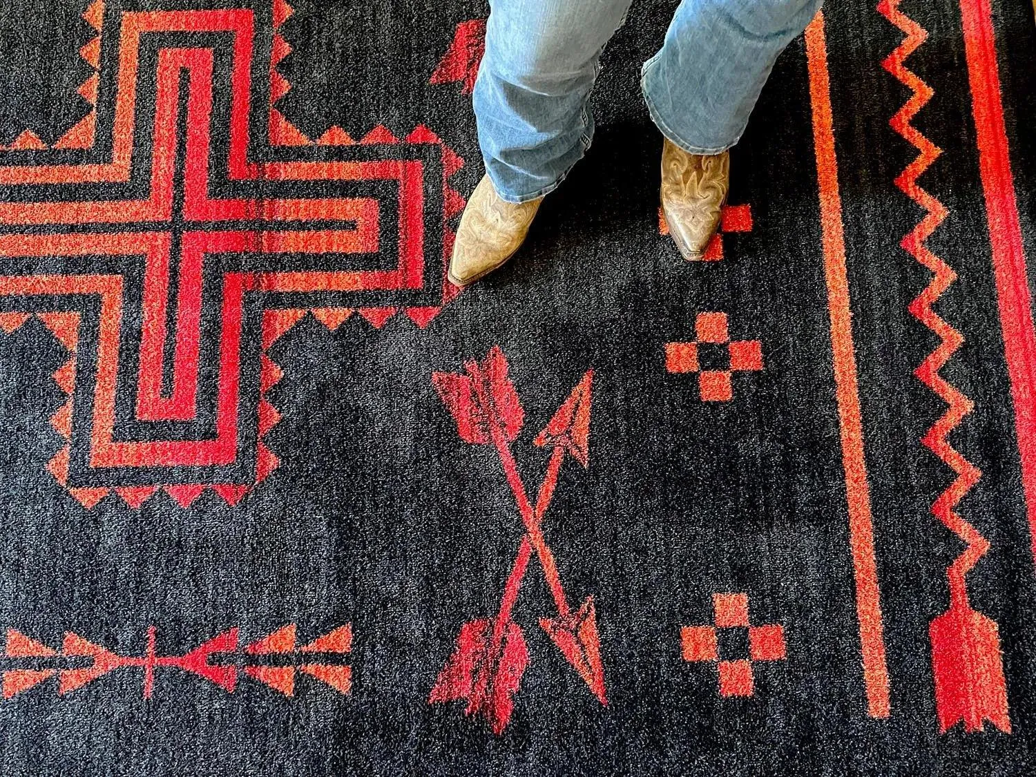 Shoot Me Straight Rugs - Power Red