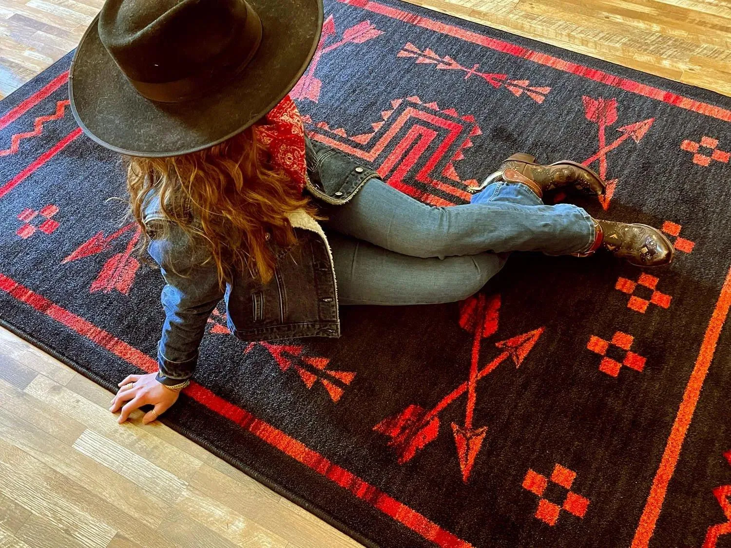 Shoot Me Straight Rugs - Power Red