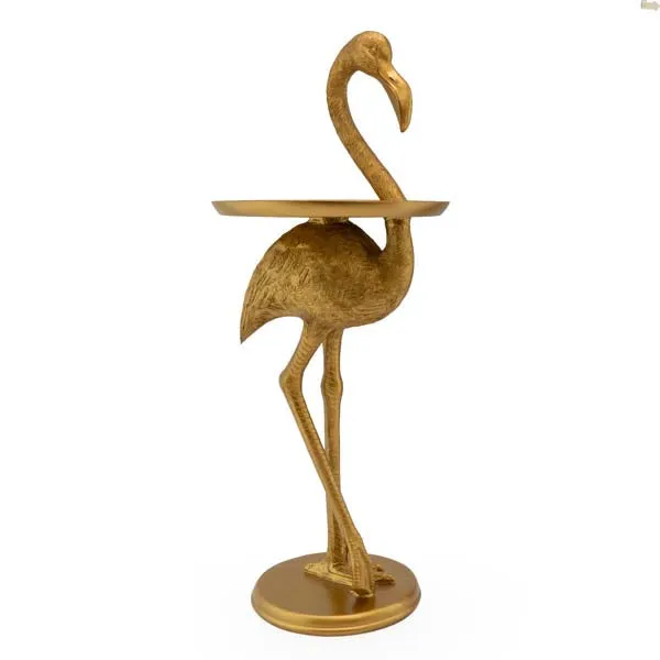 Side Table Flamingo Antique Gold