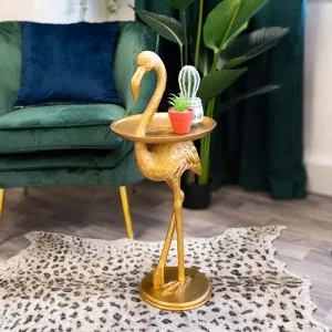 Side Table Flamingo Antique Gold kitchen essentials, utensils set