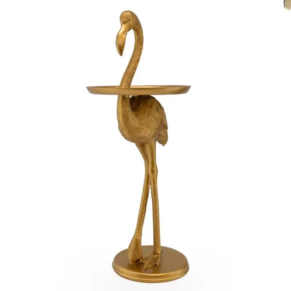 Side Table Flamingo Antique Gold