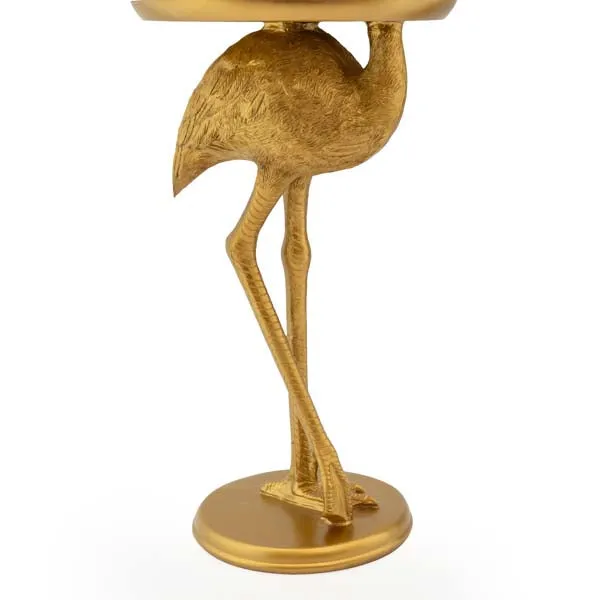 Side Table Flamingo Antique Gold