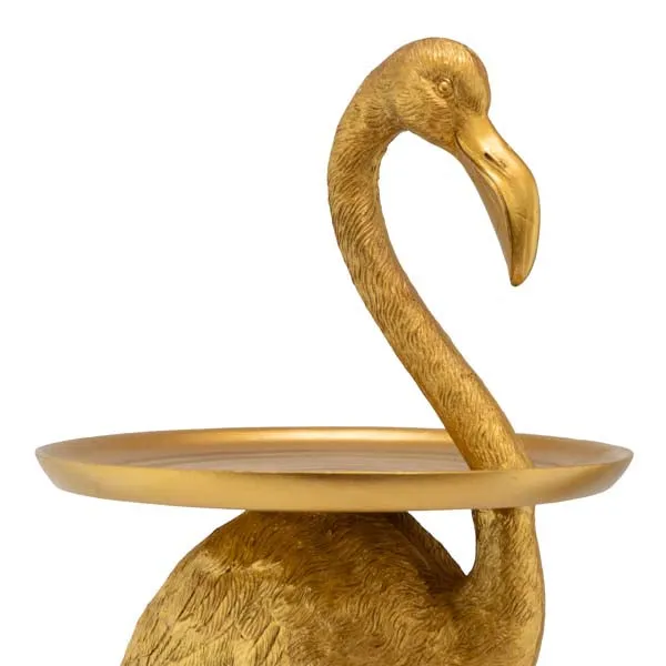 Side Table Flamingo Antique Gold