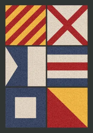 Signal Art Rugs - Multi Color serving tray, cheese board