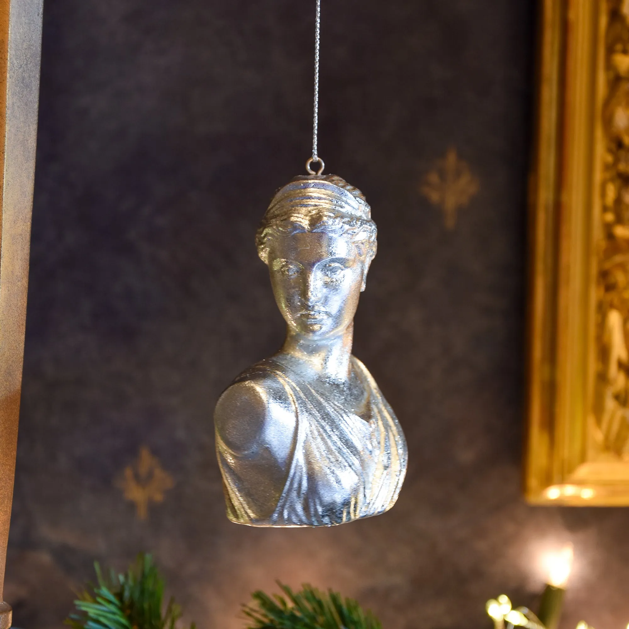 Silver Artemis Bust Hanging Decoration