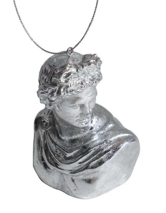 Silver Artemis Bust Hanging Decoration
