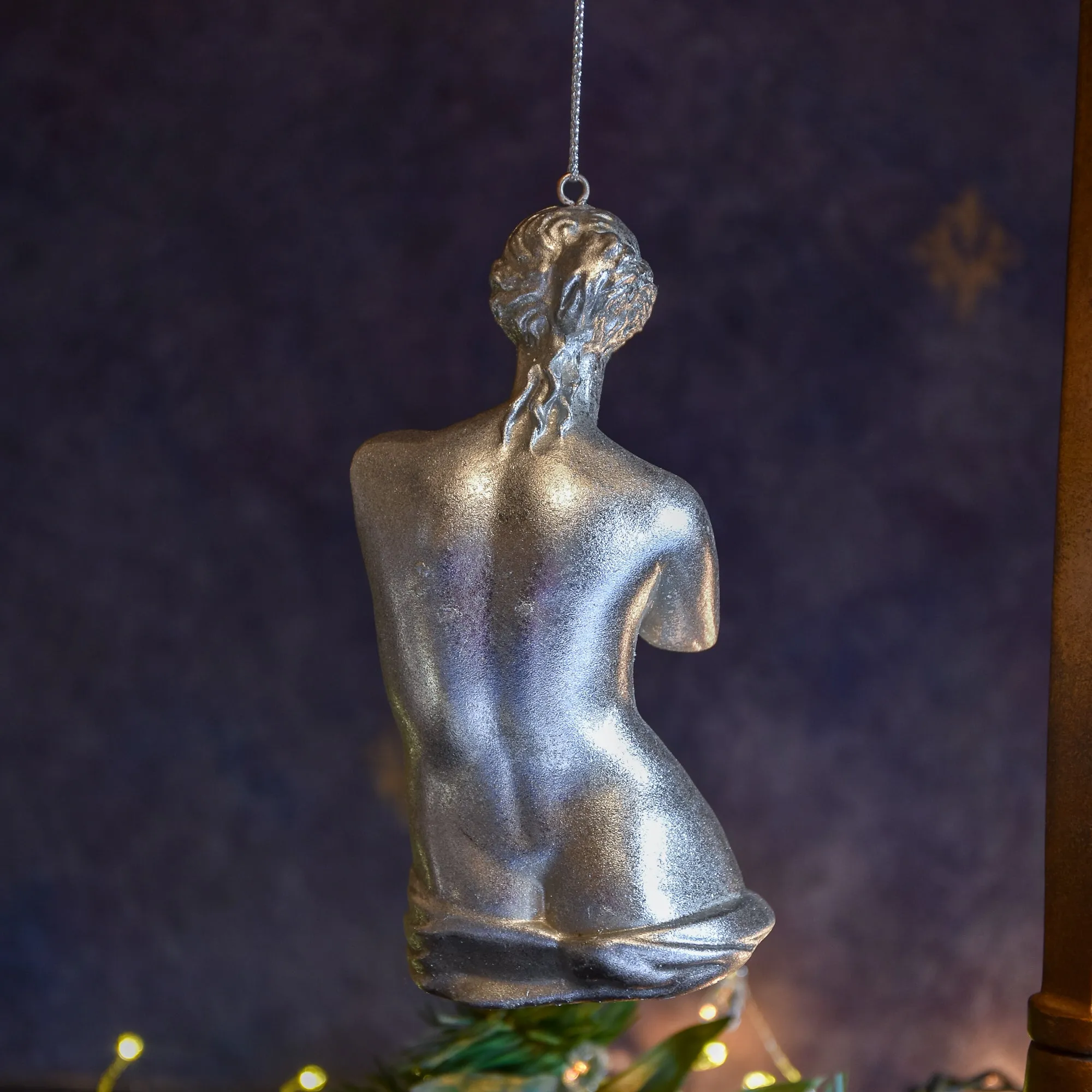 Silver Leaf Venus De Milo Hanging Decoration