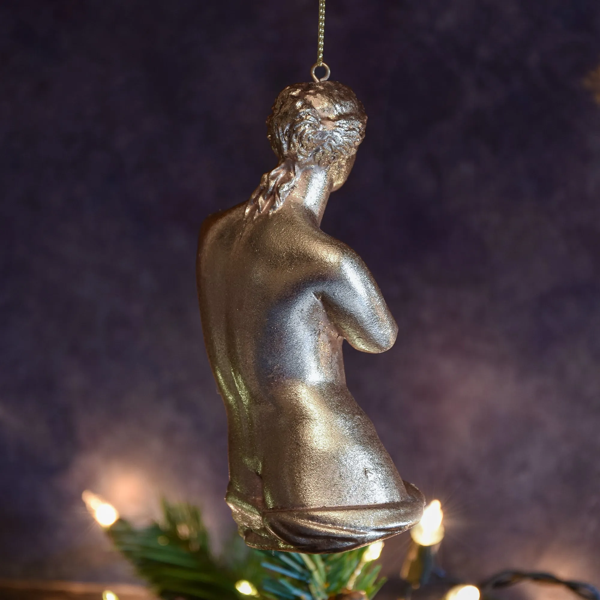 Silver Leaf Venus De Milo Hanging Decoration