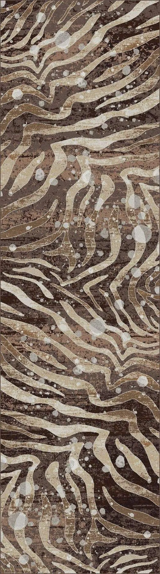 Silver Splash Zebra Print Rugs