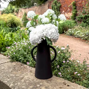 Single White Hydrangea Blossom kitchen essentials, utensils set