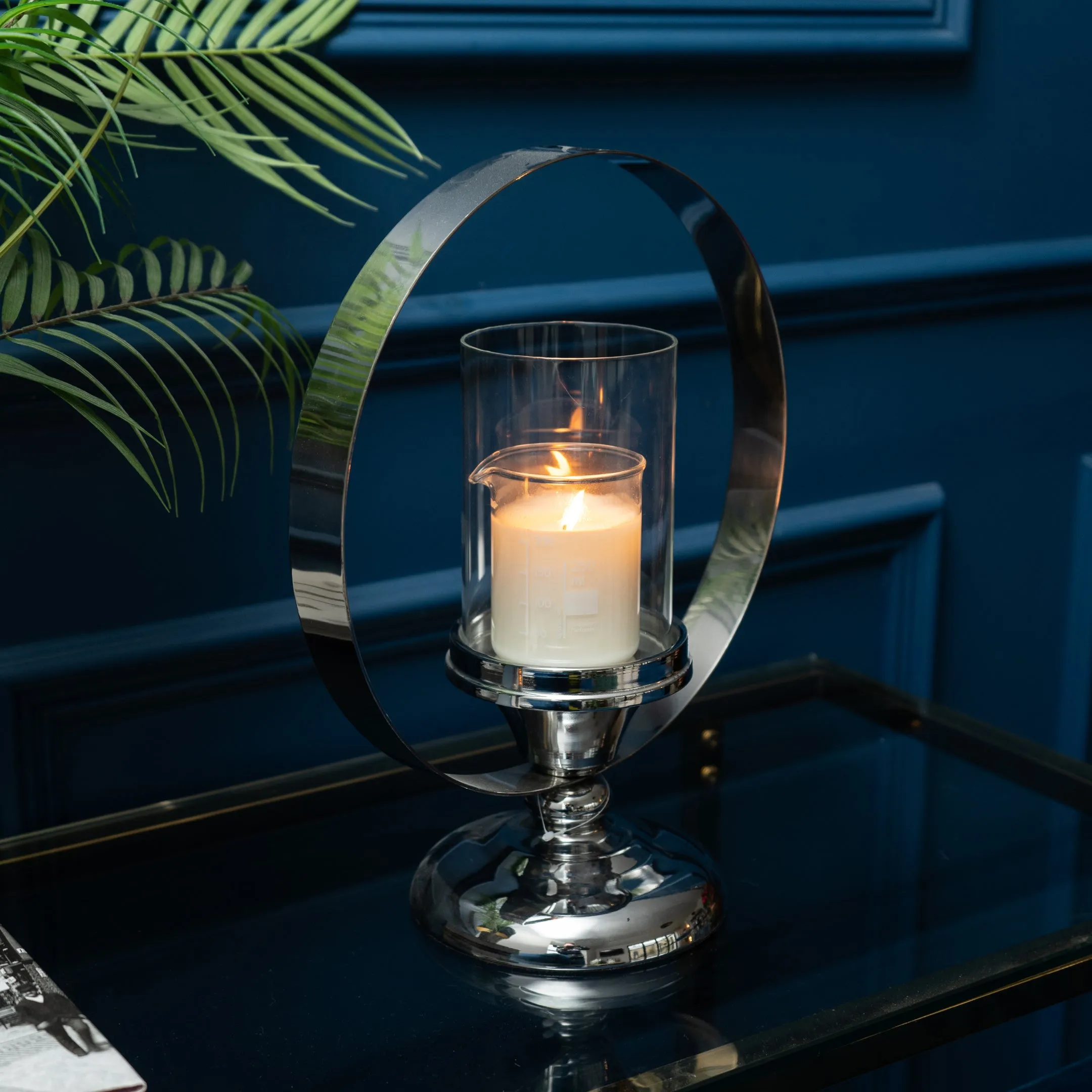 Sleek Stainless Steel Candleholder