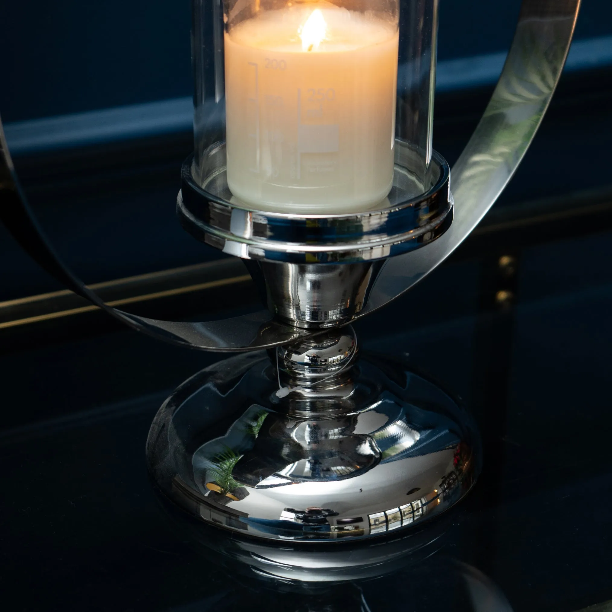 Sleek Stainless Steel Candleholder