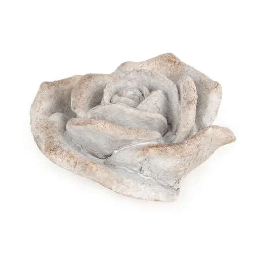 Small Resin Stone Rose Ornament