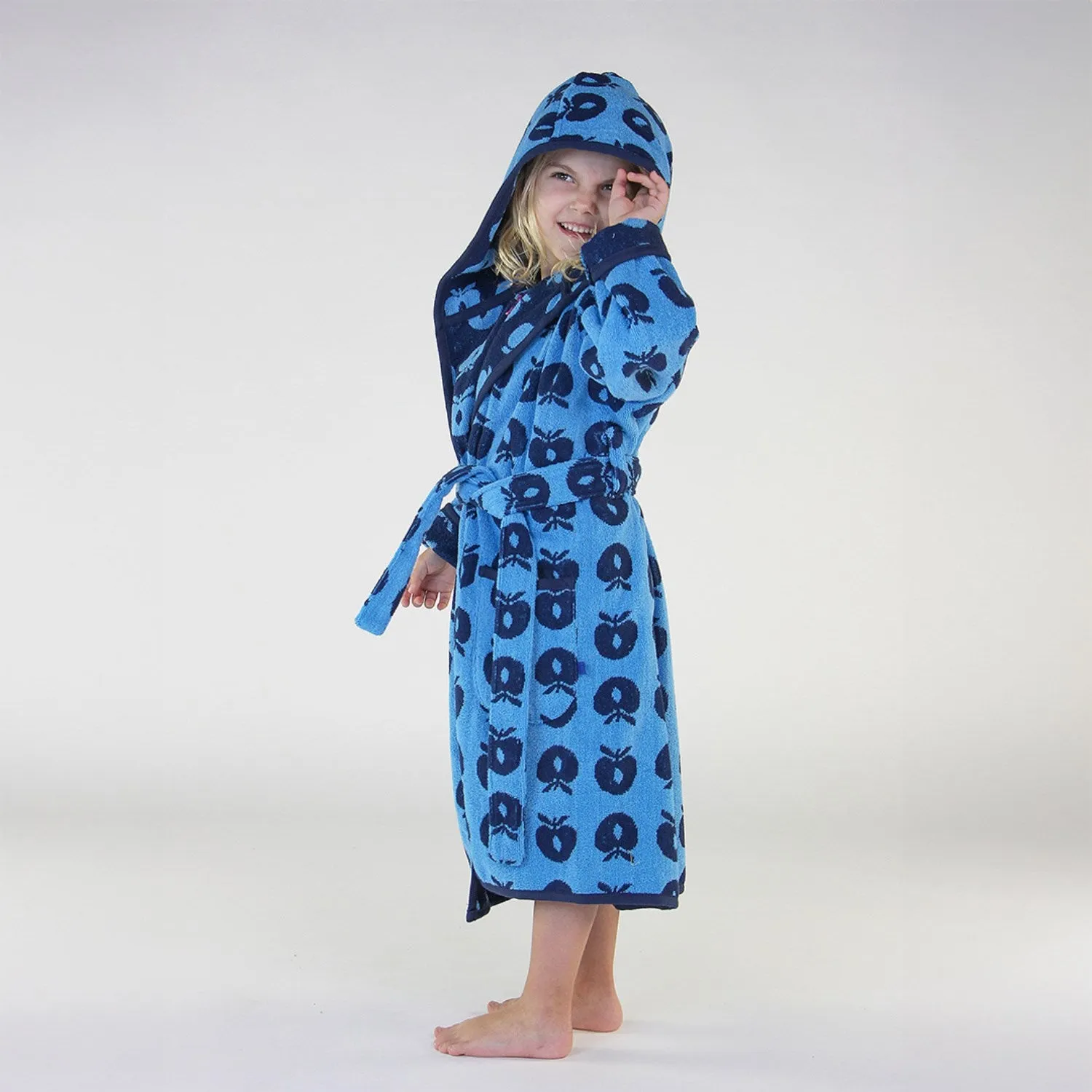 Smfolk Blue Grotto Bathrobe With Apples