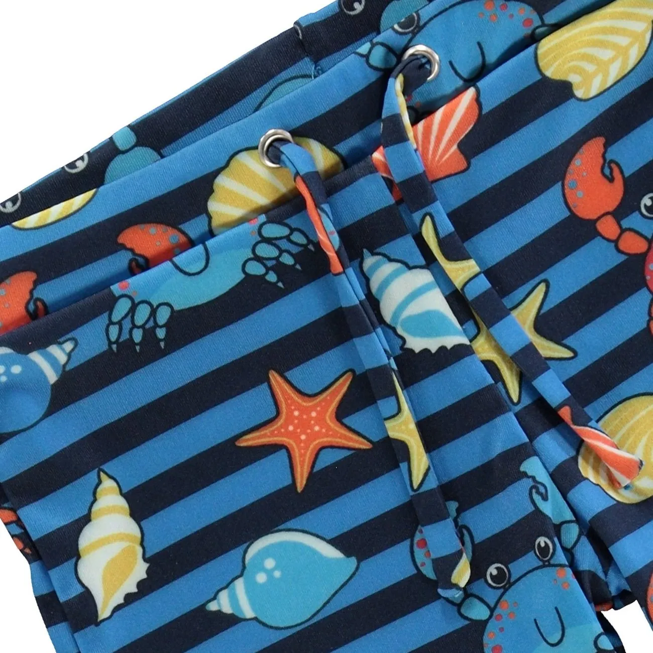 Sm?folk Brilliant Blue UV50 Swimpants With Crabs