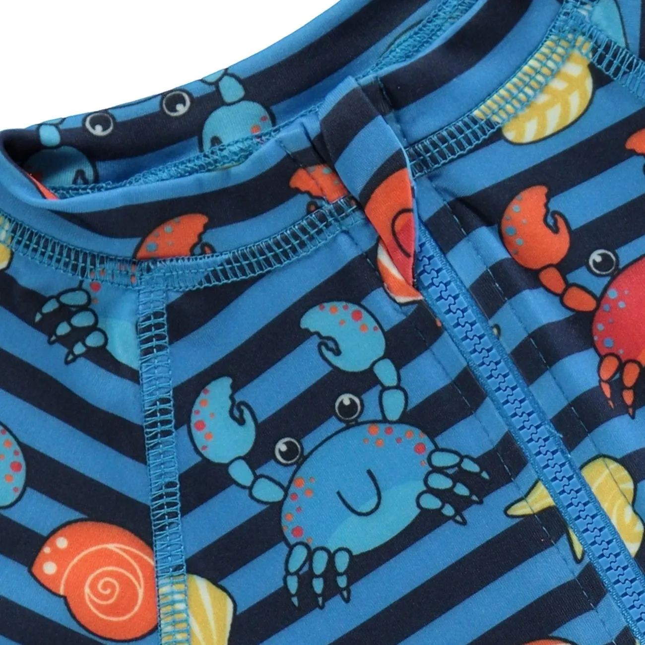 Sm?folk Brilliant Blue UV50 Swimsuit With Crabs