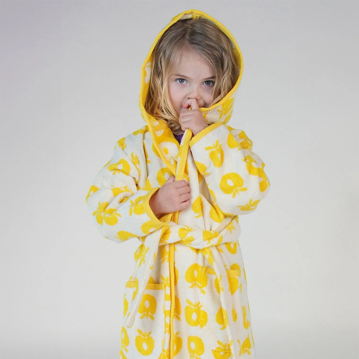 Sm?folk Yellow Bathrobe With Apples