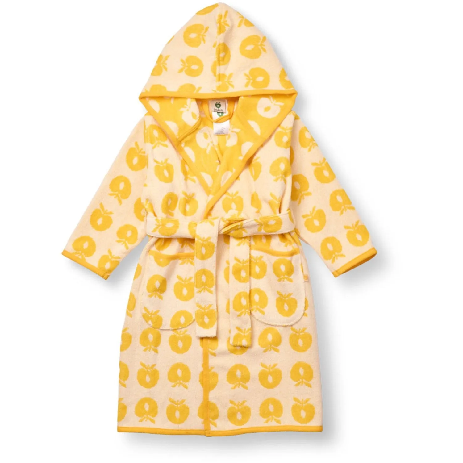 Sm?folk Yellow Bathrobe With Apples