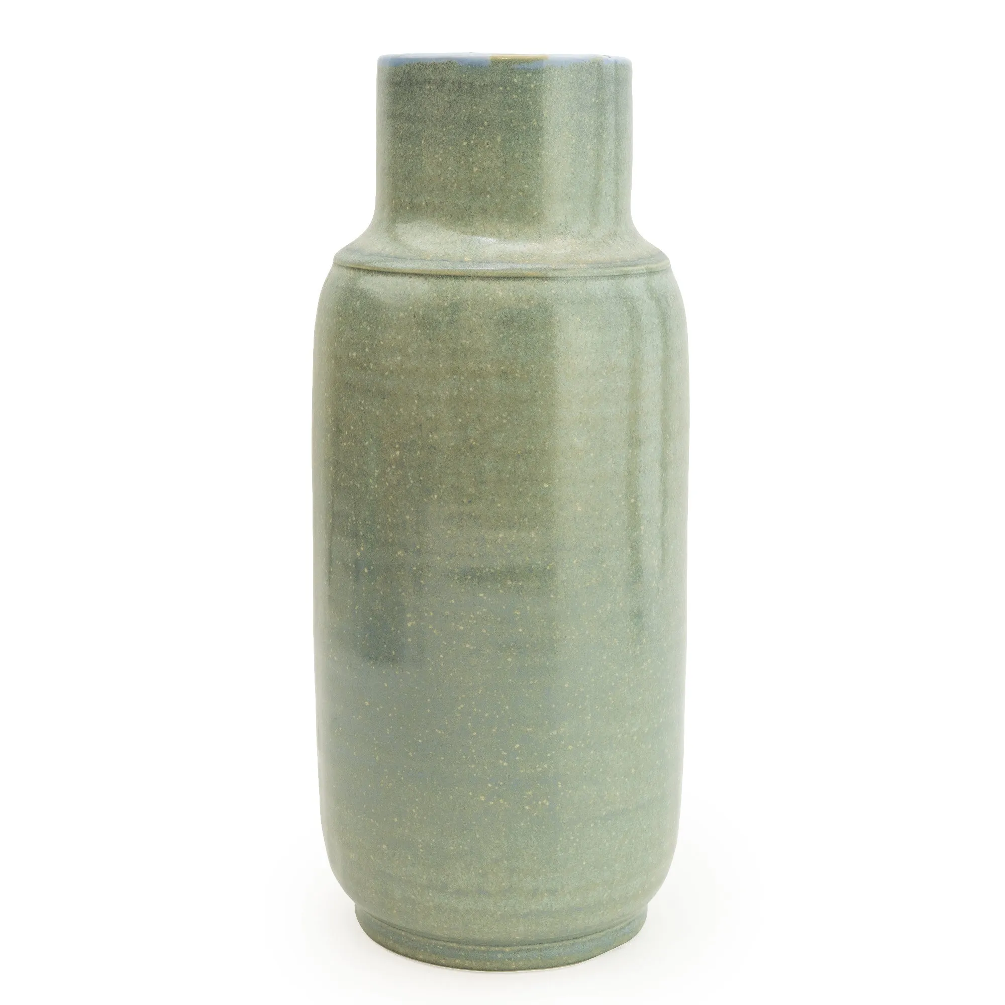 Smooth Reactive Glaze Green vase