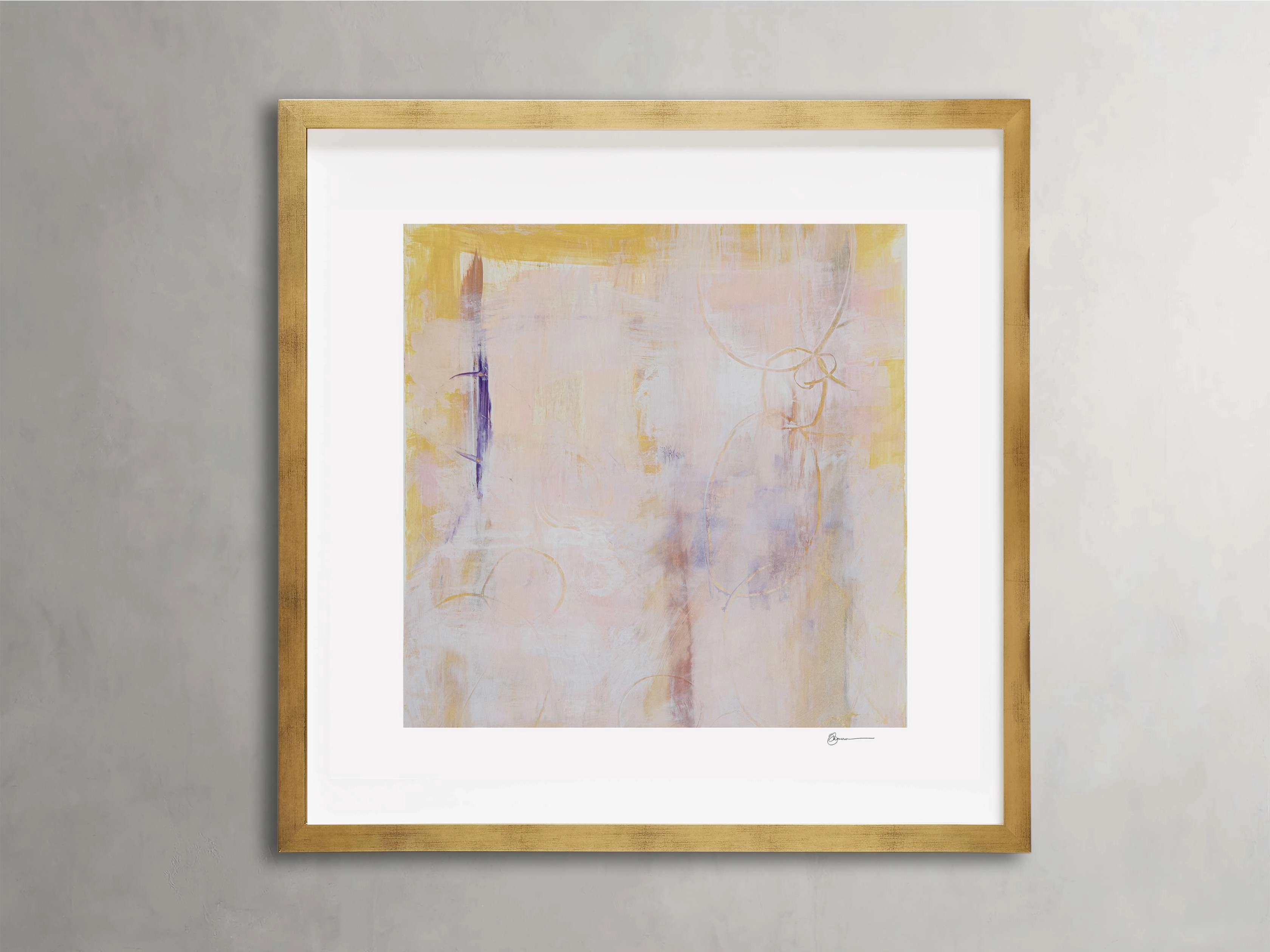 Soft Colors Square Framed Print