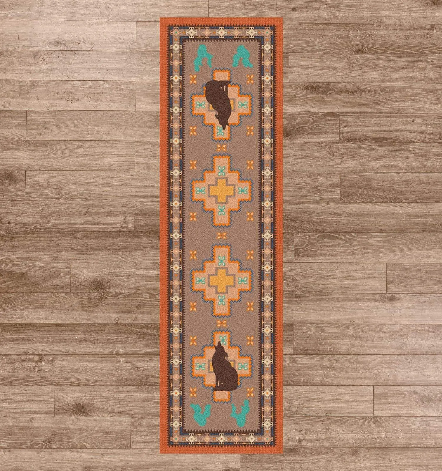 Southwest Coyote Area Rugs