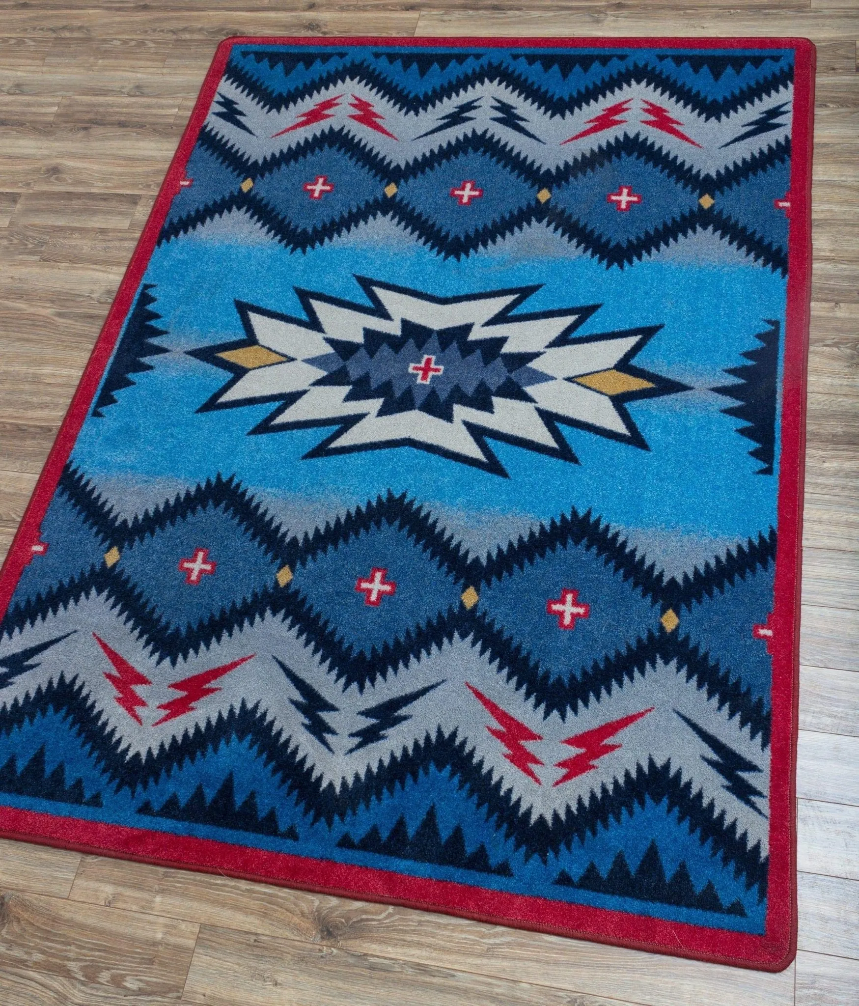 Southwest Denim Area Rugs folding guest bed, rollaway bed