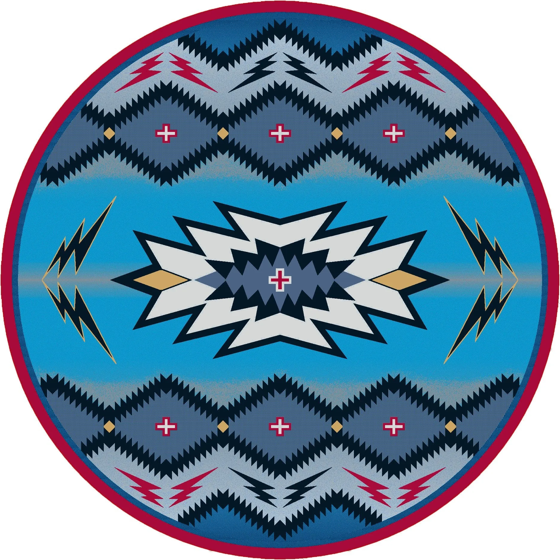 Southwest Denim Area Rugs