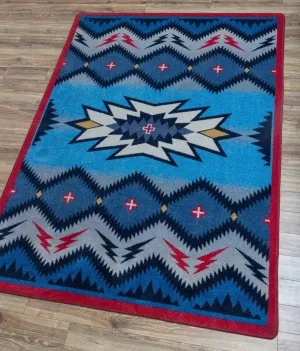 Southwest Denim Area Rugs folding guest bed, rollaway bed