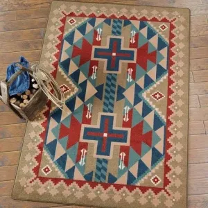 Southwest Dry Valley Kilim Rugs folding guest bed, rollaway bed