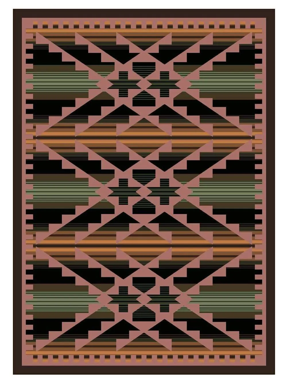 Southwest Saddle Blanket Rugs folding guest bed, rollaway bed