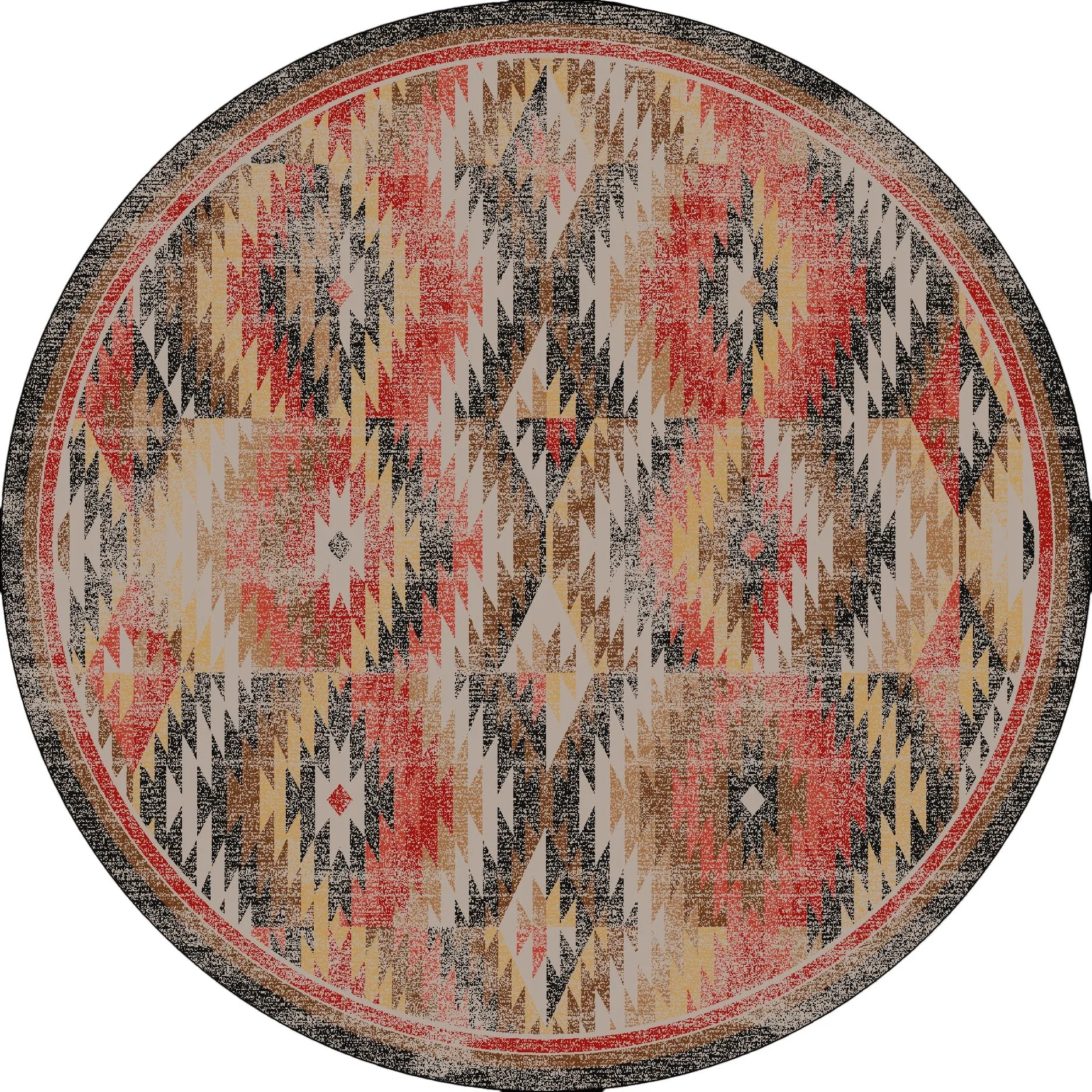 Southwestern Rugs - Distressed Red